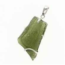 Ciondolo in argento con codice moldavite SM12084
