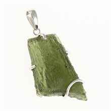 Ciondolo in argento con codice moldavite SM12084