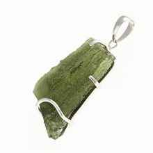 Ciondolo in argento con codice moldavite SM12084