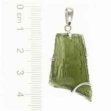 Ciondolo in argento con codice moldavite SM12084