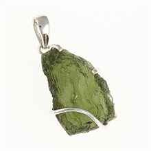 Ciondolo in argento con codice moldavite SM12086