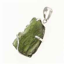 Ciondolo in argento con codice moldavite SM12086
