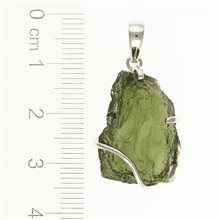 Ciondolo in argento con codice moldavite SM12086