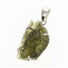 Ciondolo in argento con codice moldavite SM12087