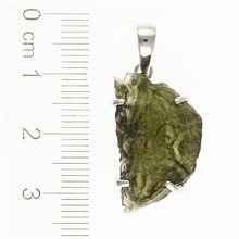Ciondolo in argento con codice moldavite SM12087