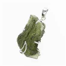 Ciondolo in argento con codice moldavite SM12089
