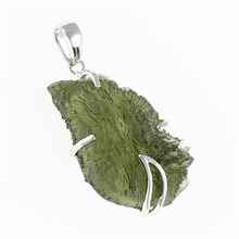 Ciondolo in argento con codice moldavite SM12089