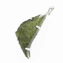 Ciondolo in argento con codice moldavite SM12093