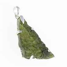Ciondolo in argento con codice moldavite SM12093