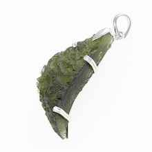 Ciondolo in argento con codice moldavite SM12093