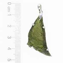Ciondolo in argento con codice moldavite SM12093