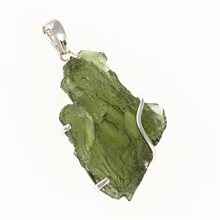 Ciondolo in argento con codice moldavite SM12097