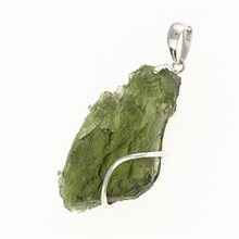 Ciondolo in argento con codice moldavite SM12097