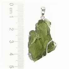Ciondolo in argento con codice moldavite SM12097