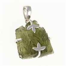 Ciondolo in argento con codice moldavite SM12112