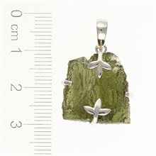 Ciondolo in argento con codice moldavite SM12112
