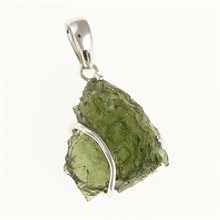 Ciondolo in argento con codice moldavite SM12113