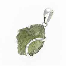 Ciondolo in argento con codice moldavite SM12114