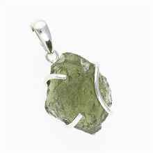 Ciondolo in argento con codice moldavite SM12114