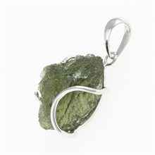 Ciondolo in argento con codice moldavite SM12114