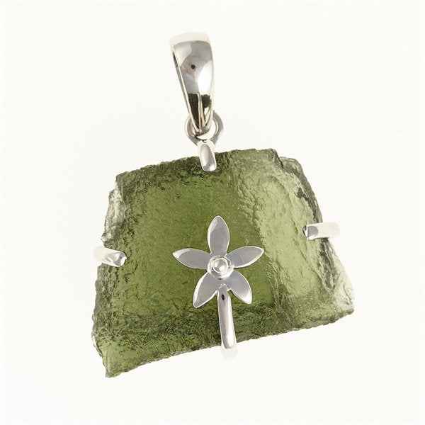Ciondolo Argento con codice moldavite SM12123