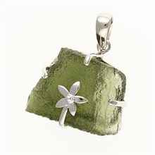 Ciondolo Argento con codice moldavite SM12123