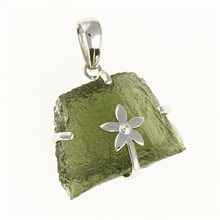 Ciondolo Argento con codice moldavite SM12123
