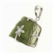 Ciondolo Argento con codice moldavite SM12123