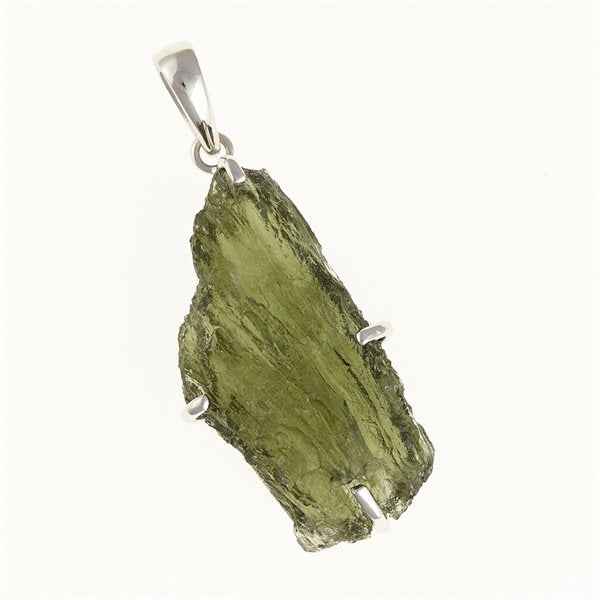 Ciondolo in argento con codice moldavite SM12128