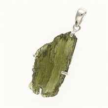 Ciondolo in argento con codice moldavite SM12128