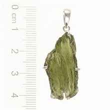 Ciondolo in argento con codice moldavite SM12128