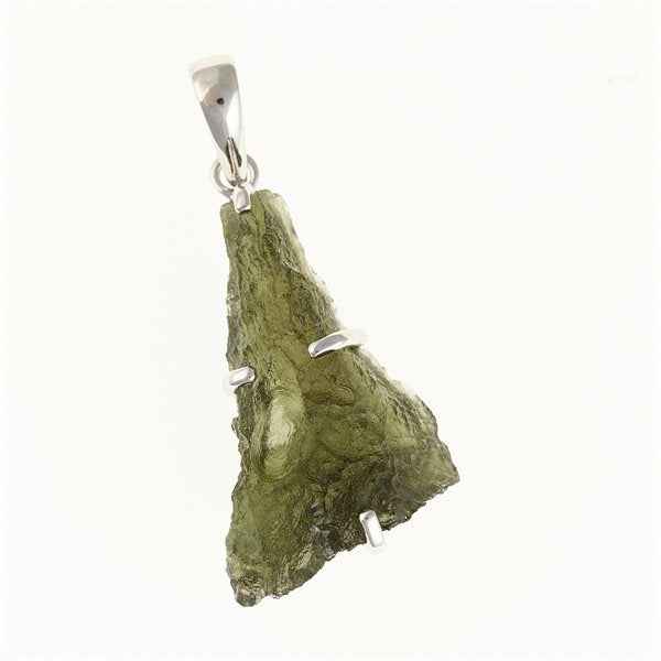 Ciondolo in argento con codice moldavite SM12134