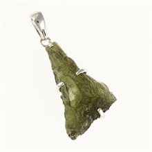 Ciondolo in argento con codice moldavite SM12134