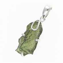 Ciondolo in argento con codice moldavite SM120146