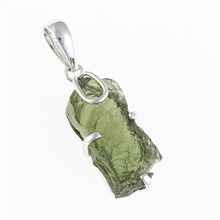 Ciondolo in argento con codice moldavite SM120146