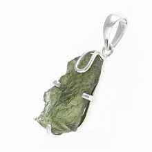 Ciondolo in argento con codice moldavite SM120146