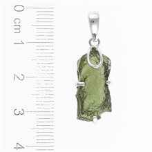 Ciondolo in argento con codice moldavite SM120146