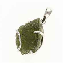 Ciondolo in argento con codice moldavite SM12151
