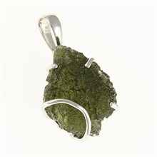 Ciondolo in argento con codice moldavite SM12151
