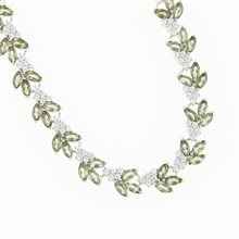 Silver bracelet with moldavites and zirconia SPB101