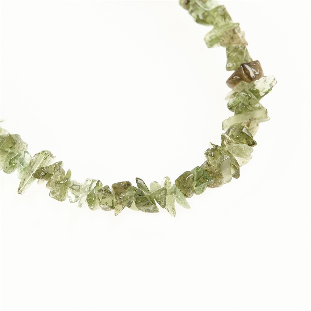Bracelet with natural moldavites 431