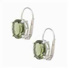 Orecchini in argento con Moldaviti 031-4