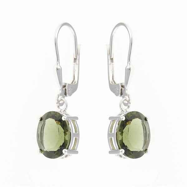 Orecchini Argento con codice moldavite 031-4A