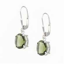 Orecchini Argento con codice moldavite 031-4A