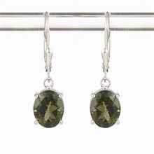Orecchini Argento con codice moldavite 031-4A