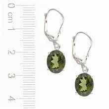 Orecchini Argento con codice moldavite 031-4A