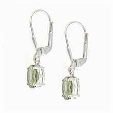 Orecchini in argento con codice moldavite 044-4