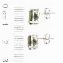 Orecchini in argento con Moldaviti 109-2