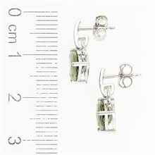 Orecchini in argento con Moldaviti 307-2