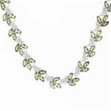 Collana in argento con zirconi Moldaviti 101